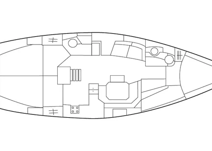 Sailing Yacht In Marina *